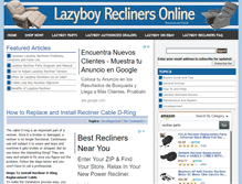 Tablet Screenshot of lazyboyreclinersonline.com